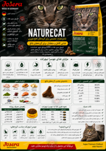 غذای خشک گربه جوسرا نیچرکت (Josera NatureCat)؛ بررسی کامل، مزایا، ترکیبات و راهنمای خرید