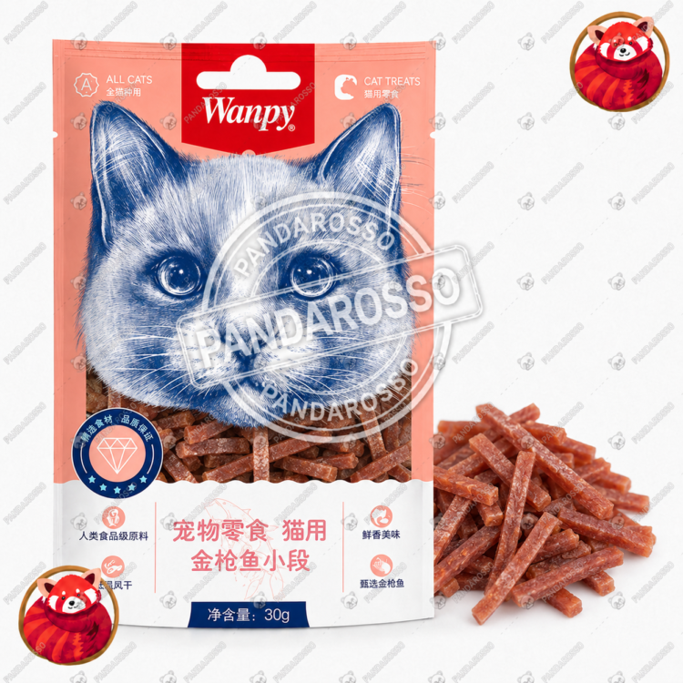 تشویقی گربه ونپی Wanpy مرغ و ماهی تن ۳۰ گرمی
