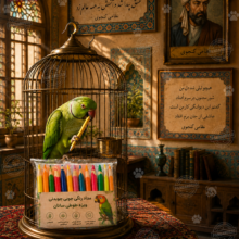مداد رنگی چوبی جویدنی
