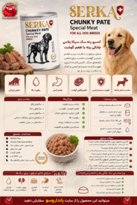 کنسرو سگ سپکا پلاس مدل Chunky Pate Special Meat وزن 400 گرم | غذای مرطوب پته‌ای مخصوص تمامی نژادهای سگ