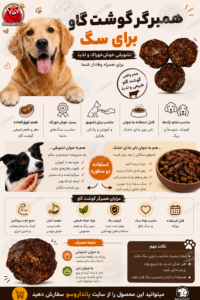 خرید همبرگر گوشت گاو برای سگ؛ تشویقی خوش‌خوراک و یک تاپر لذیذ برای غذای خشک