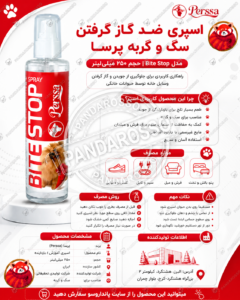 اسپری ضد گاز گرفتن سگ و گربه پرسا مدل Bite Stop؛ راهکاری کاربردی برای جلوگیری از جویدن وسایل خانه