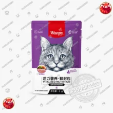پوچ گربه ونپی مرغ و سبزیجات 80 گرمی