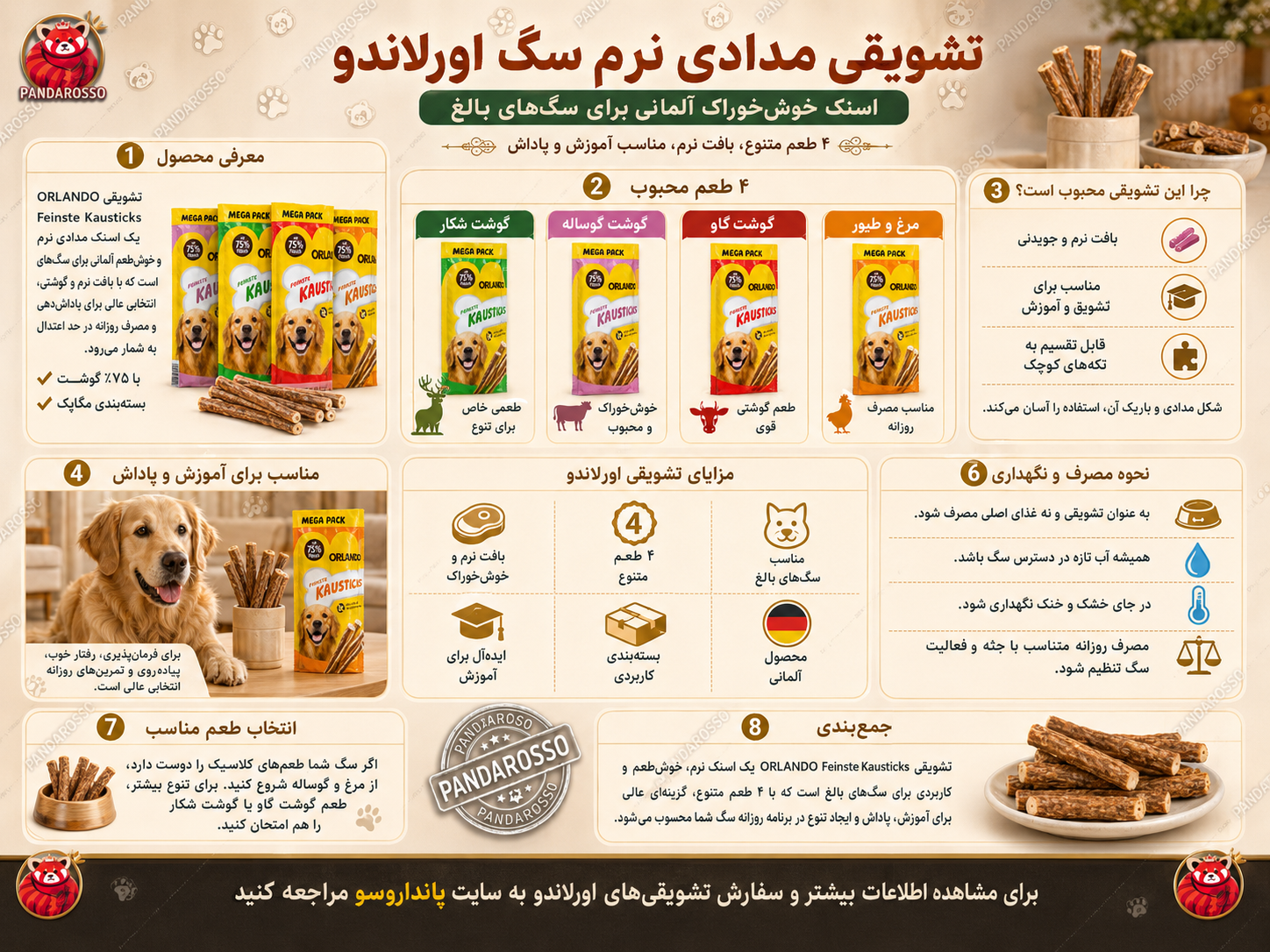 تشویقی مدادی نرم سگ اورلاندو