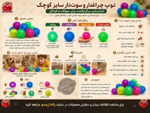 توپ چراغدار و سوت‌دار ؛ اسباب‌بازی جذاب برای حیوانات خانگی و کودکان