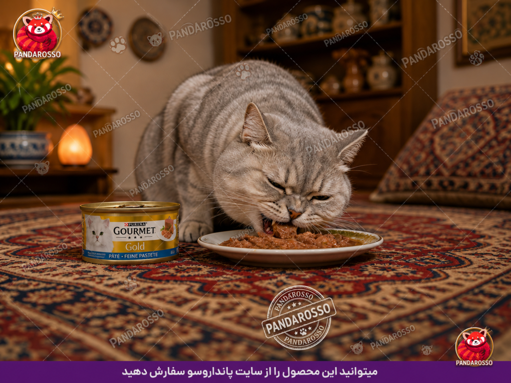 کنسرو گربه پورینا گورمت گلد