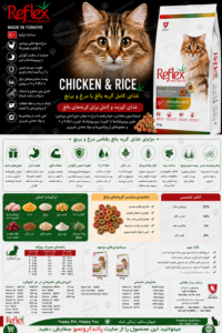 غذای خشک گربه رفلکس مولتی کالر مرغ و برنج؛ بررسی کامل Reflex Gourmet Adult Cat Food Chicken & Rice